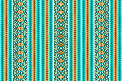 Seamless pattern in the native American style. Stock Illustration