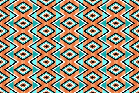 Seamless pattern in the native American style. Stock Illustration