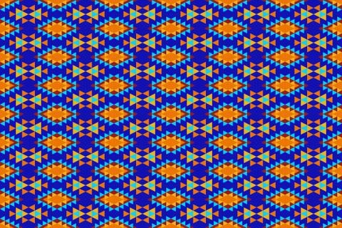 Seamless pattern in the native American style. Stock Illustration