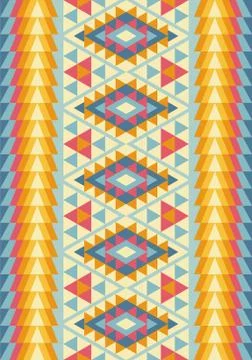 Seamless pattern in the native American style. Stock Illustration