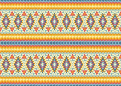 Seamless pattern in the native American style. Illustrazione stock