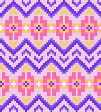 Seamless pattern in the native American style. Stock Illustration