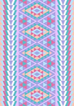 Seamless pattern in the native American style. Illustrazione stock