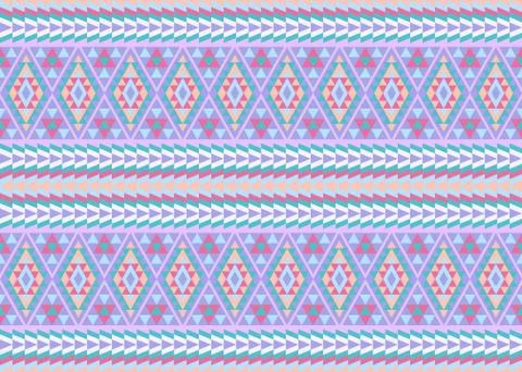 Seamless pattern in the native American style. Stock Illustration