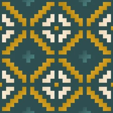 Seamless pattern in the native American style. Stock Illustration