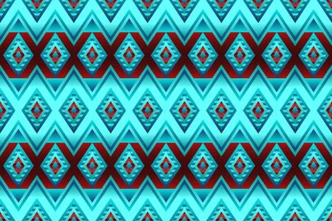 Seamless pattern in the native American style. Stock Illustration
