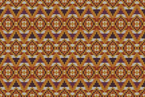 Seamless pattern in the native American style. Stock Illustration