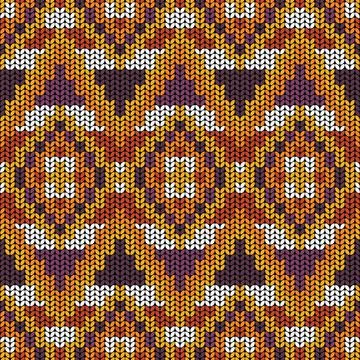 Seamless pattern in the native American style. Stock Illustration