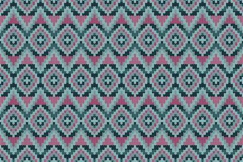 Seamless pattern in the native American style. Stock Illustration