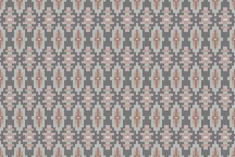 Seamless pattern in the native American style. Illustrazione stock