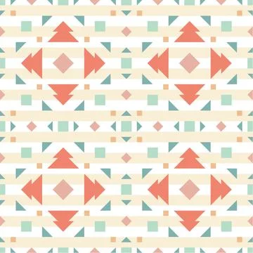 Seamless pattern in the native American style. Stock Illustration