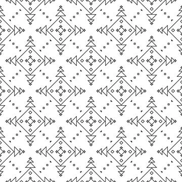 Seamless pattern in the native American style. Stock Illustration
