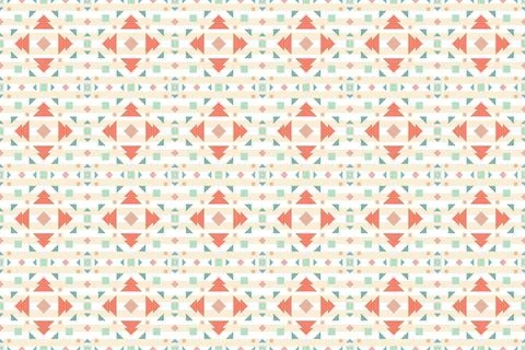 Seamless pattern in the native American style. Illustrazione stock