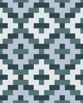 Seamless pattern in the native American style. Illustrazione stock