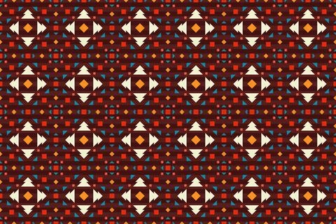 Seamless pattern in the native American style. Illustrazione stock