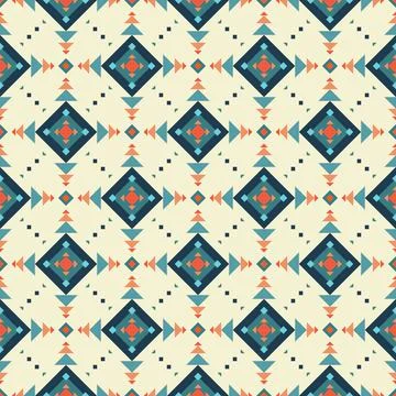 Seamless pattern in the native American style. Stock Illustration