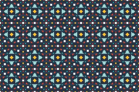 Seamless pattern in the native American style. Illustrazione stock