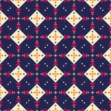 Seamless pattern in the native American style. Illustrazione stock