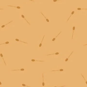 Seamless pattern natural bamboo utensils cartoon vector 库存插图
