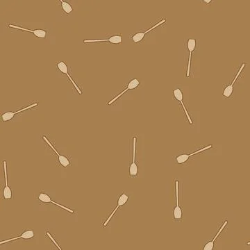 Seamless pattern natural bamboo utensils cartoon vector 库存插图