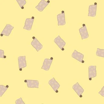 Seamless pattern natural beeswax food wrap cartoon vector Stock Illustration