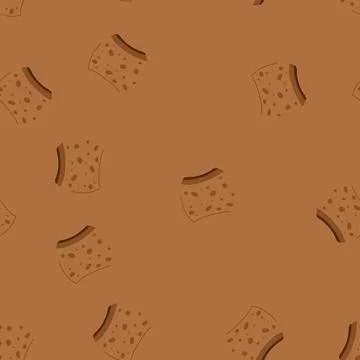 Seamless pattern natural biodegradable kitchen sponge cartoon vector Stock Illustration