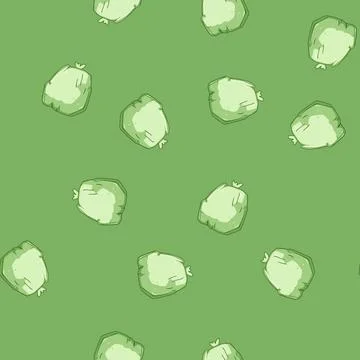 Seamless pattern natural compostable trash bag cartoon vector Stock Illustration