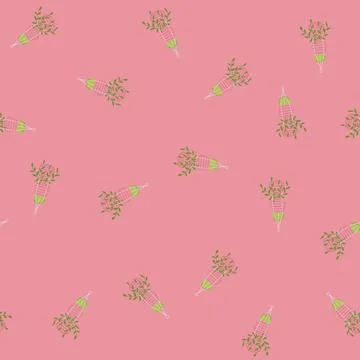 Seamless pattern natural hanging planter cartoon vector Stock Illustration