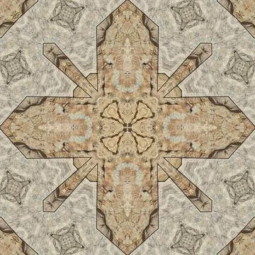 Seamless pattern of natural rock. Yellow and gray texture of natural stone... Stock Illustration