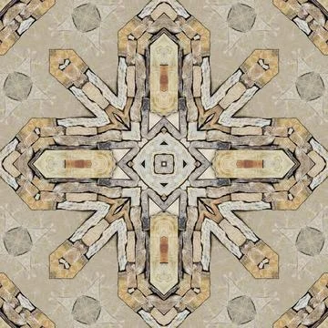 Seamless pattern of natural rock. Yellow and gray texture of natural stone... Stock Illustration
