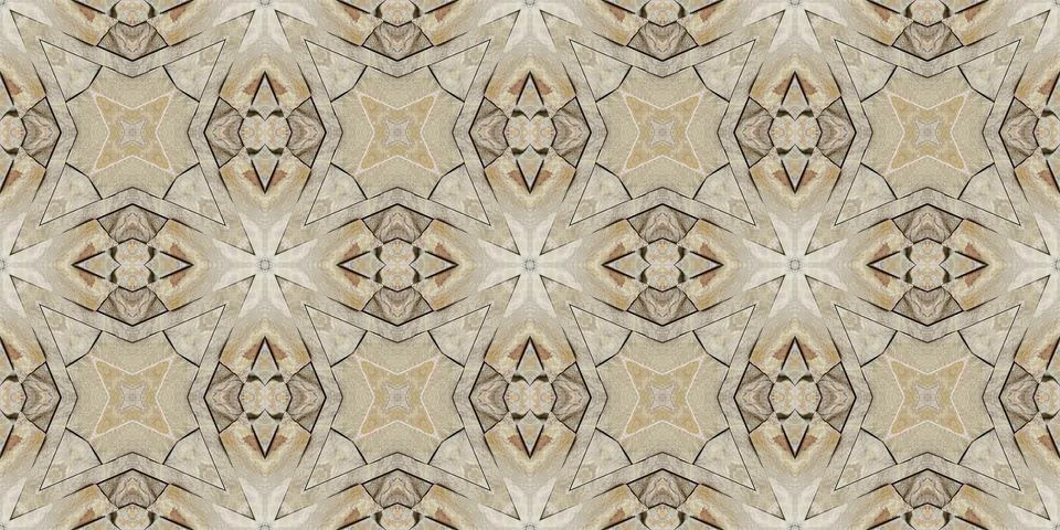 Seamless pattern of natural rock. Yellow and gray texture of natural stone... Stock Illustration