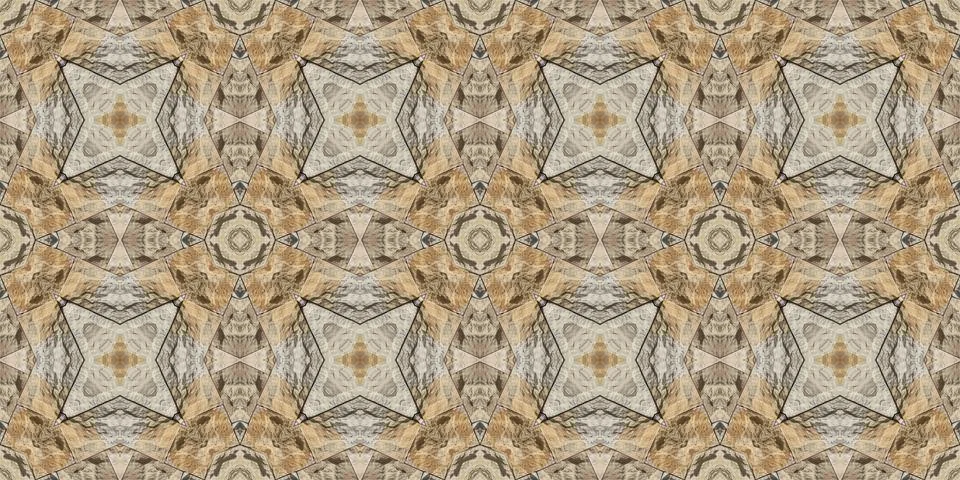 Seamless pattern of natural rock. Yellow and gray texture of natural stone... Stock Illustration
