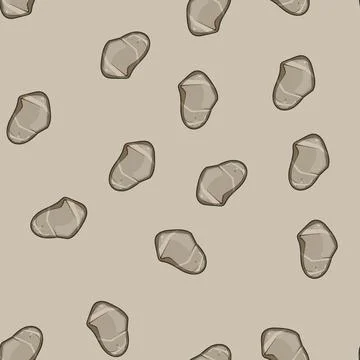 Seamless pattern Natural smooth river stone vector Stock Illustration