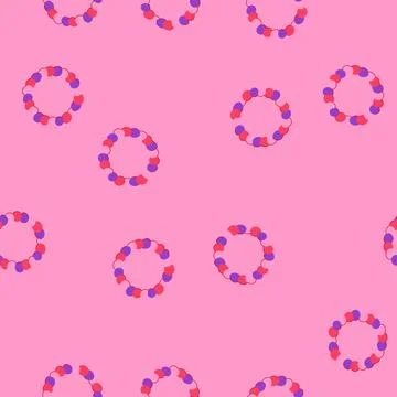 Seamless pattern natural teething ring cartoon vector Stock Illustration