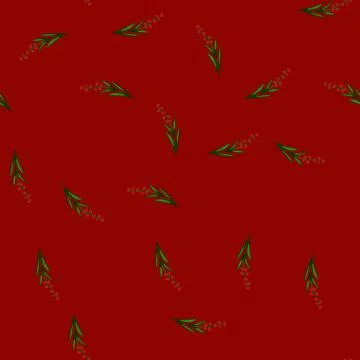 Seamless pattern nature flower branch cartoon vector Illustrazione stock