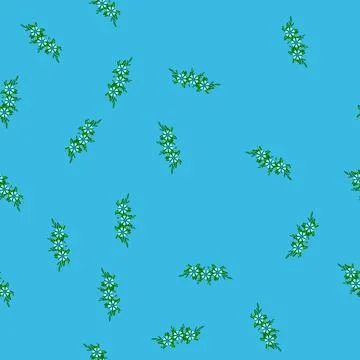 Seamless pattern nature flower crown cartoon vector Stock Illustration