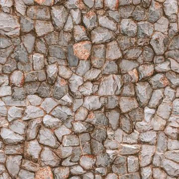 Seamless pattern Nature River stone rock wall .retaining wall .stone feature  Stock Photos