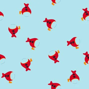 Seamless pattern nature submarine cartoon vector Stock Illustration