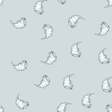 Seamless pattern nature tornado cartoon vector Stockillustratie