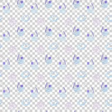 Seamless pattern with a nautical baby theme elements Stock Illustration