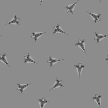 Seamless pattern nautical boat anchor cartoon vector Stock Illustration