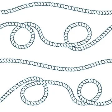 Seamless pattern navy drapes. White and blue with marine knots. Sea style Stock Illustration