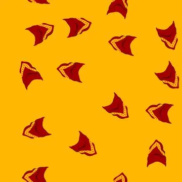 Seamless pattern neck handkerchief wild west cartoon vector Stock Illustration