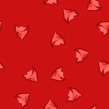 Seamless pattern neck handkerchief wild west cartoon vector Stock Illustration