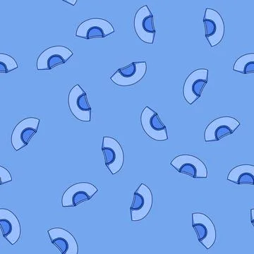 Seamless pattern neck shirt necklines cartoon vector Stock Illustration