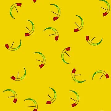 Seamless pattern needle speedometer cartoon vector 스톡 일러스트