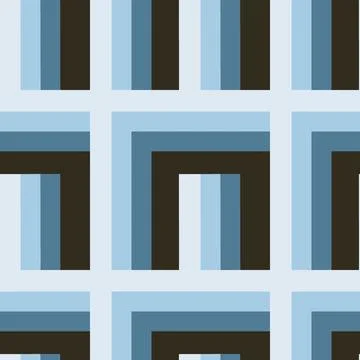 Seamless pattern - needlework - patchwork or patchwork. Design element Illustrazione stock