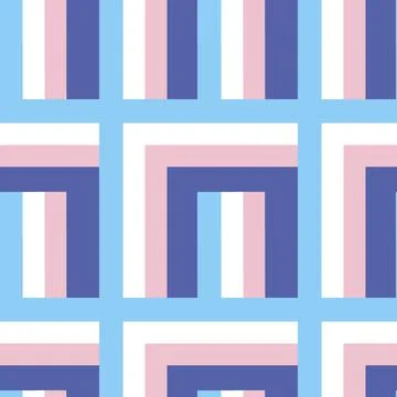 Seamless pattern - needlework - patchwork or patchwork. Design element 库存插图