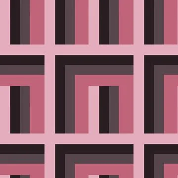 Seamless pattern - needlework - patchwork or patchwork. Design element Illustrazione stock