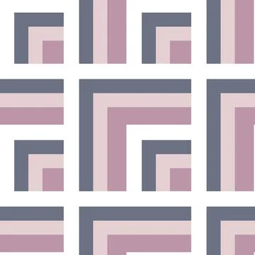 Seamless pattern - needlework - patchwork or patchwork. Design element Illustrazione stock